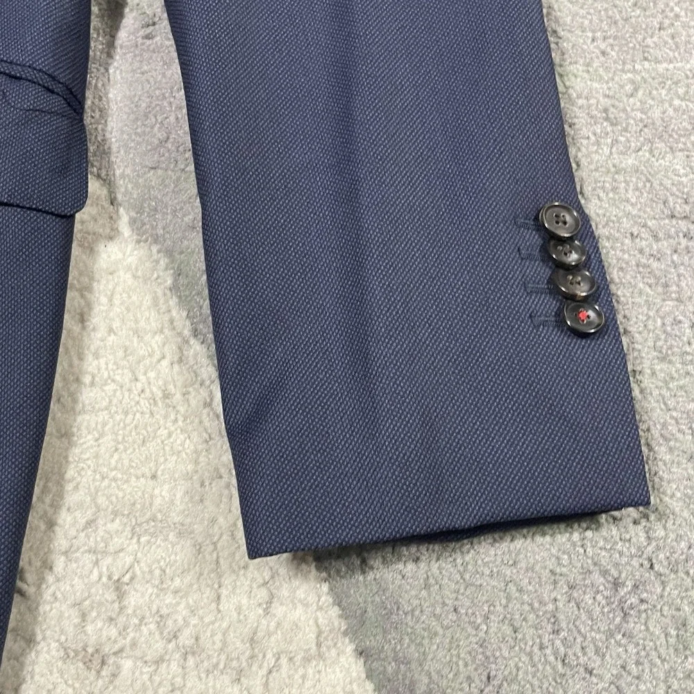 SuitSupply Blazer Jacket Men 40R Blue Sienna Single Breast Pure Wool Sport Coat‎